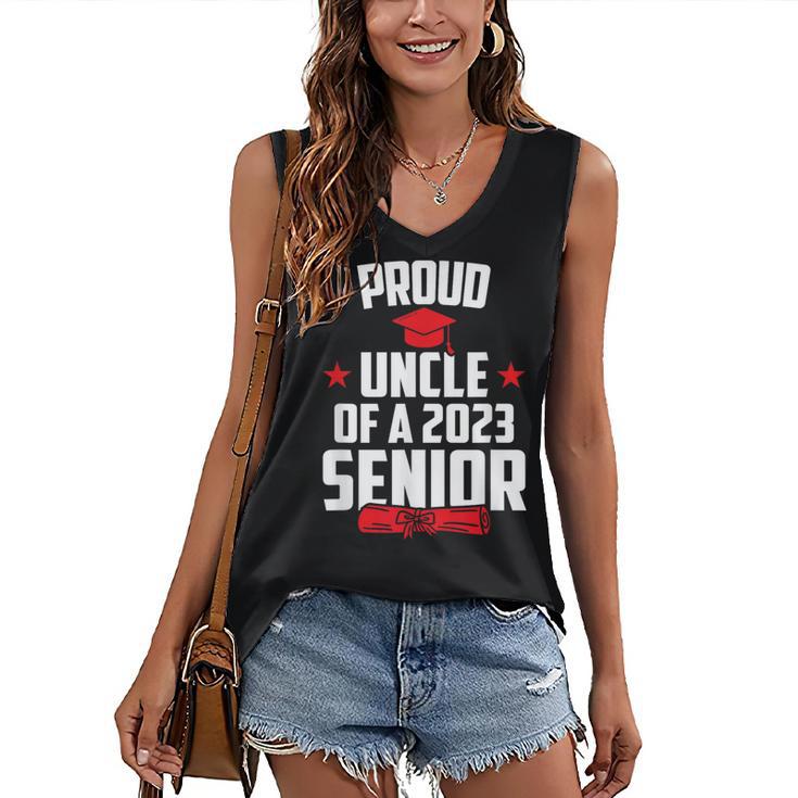 Proud Uncle Of A 2023 Senior Class Of 2023 Graduation Women's V-Neck Tank Top