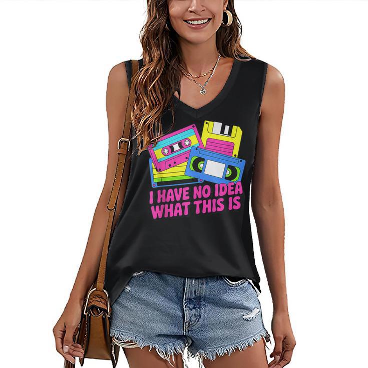Retro Cassette Vintage 80s Nostalgia Women's V-Neck Tank Top