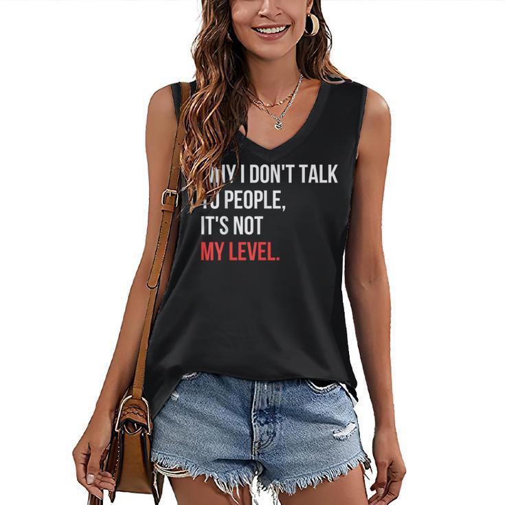 Sarcastic Introvert Attitude Quote Women's V-Neck Tank Top