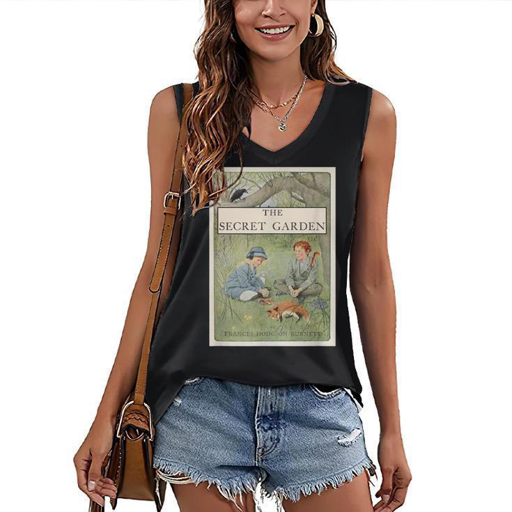 The Secret Garden Book Women's V-Neck Tank Top