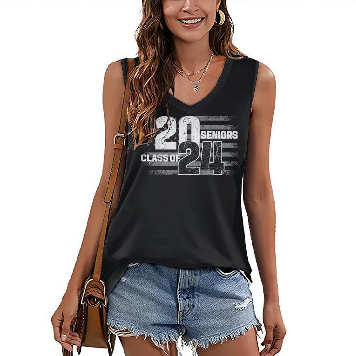 Senior 2024 Graduation Class Of 2024 Senior Women Boy Girl Women's V-Neck Tank Top