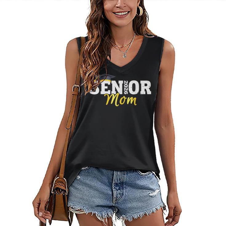 Senior Mom 2026 Class Of 2026 Graduation 26 Family Matching Women's V-Neck Tank Top