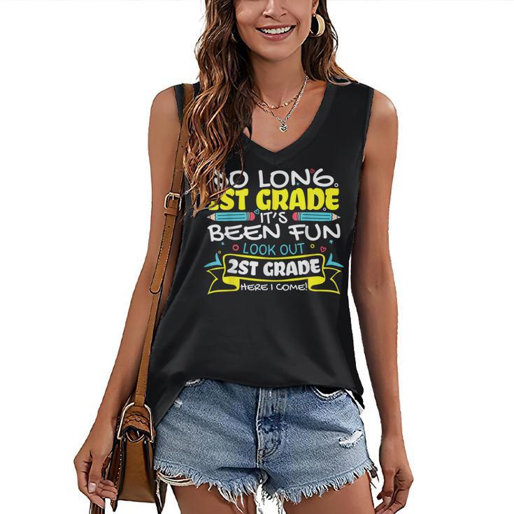 So Long 1st Grade 2nd Grade Here I Come School Graduation Women's V-Neck Tank Top