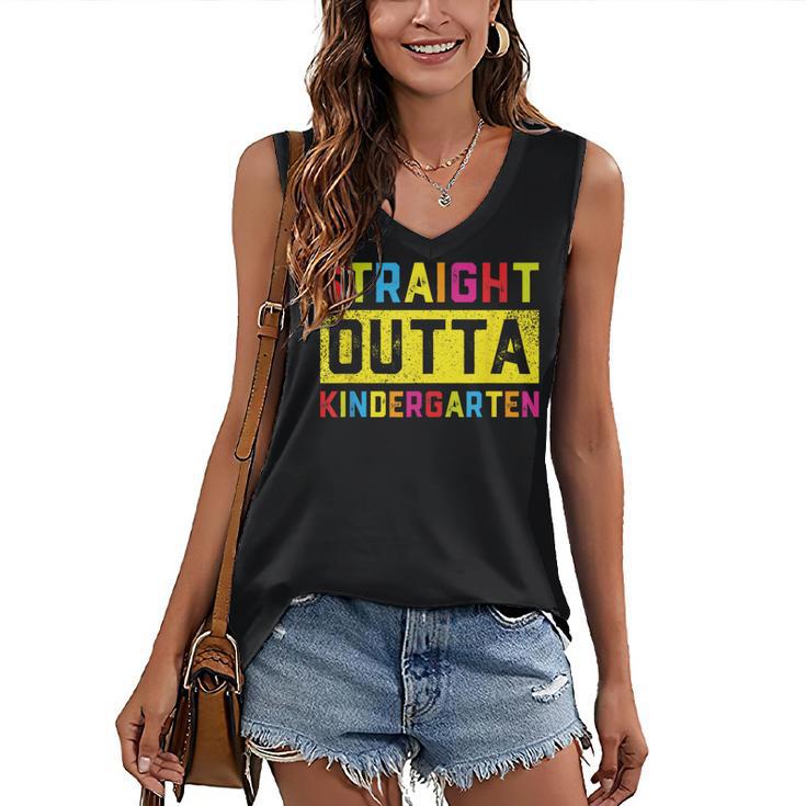 Straight Outta Kindergarten TShirt Graduation Kid Women's V-Neck Tank Top