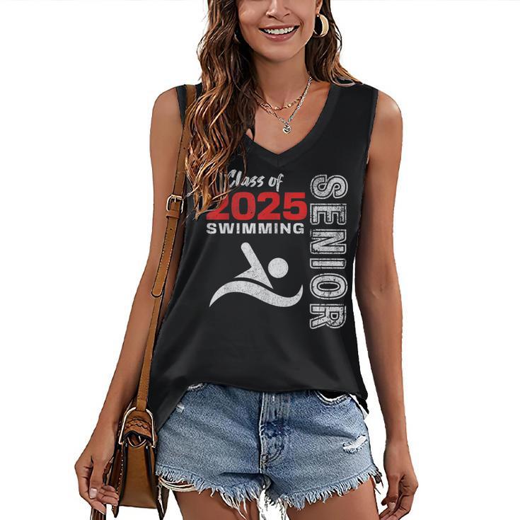 Swimming Team Senior Class Of 2025 Graduation 2025 Women's V-Neck Tank Top