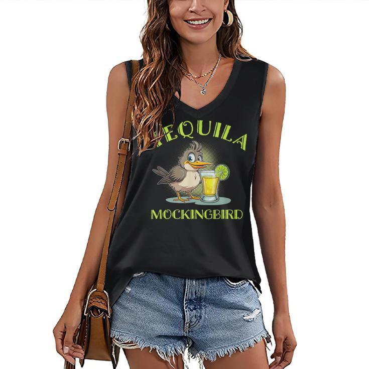Tequila Mockingbird For Book Lovers And Writers Women's V-Neck Tank Top