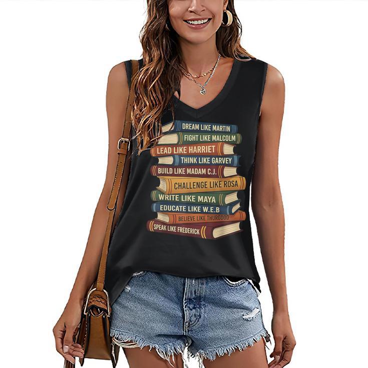 History Month Dream Like Martin Books Men Women Kids Women's V-Neck Tank Top