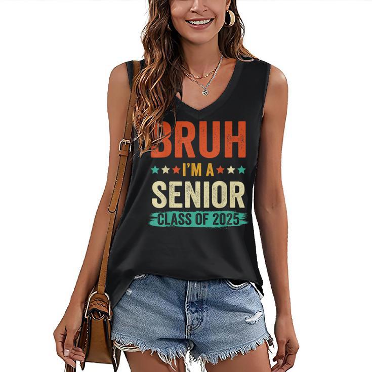 Vintage Bruh I'm A Senior Class Of 2025 Graduation Women Men Women's V-Neck Tank Top