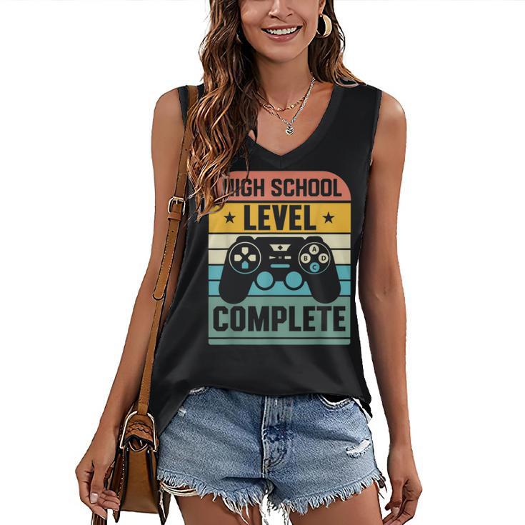 Vintage Class Of 2024 High School Graduation Student Women's V-Neck Tank Top