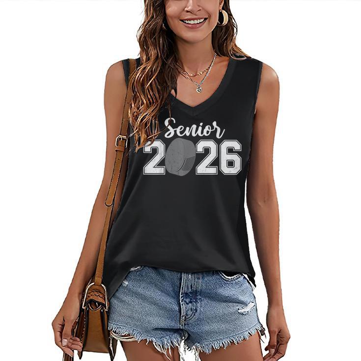 Vintage Class Of 2026 Hockey Senior 2026 Graduation 2026 Women's V-Neck Tank Top