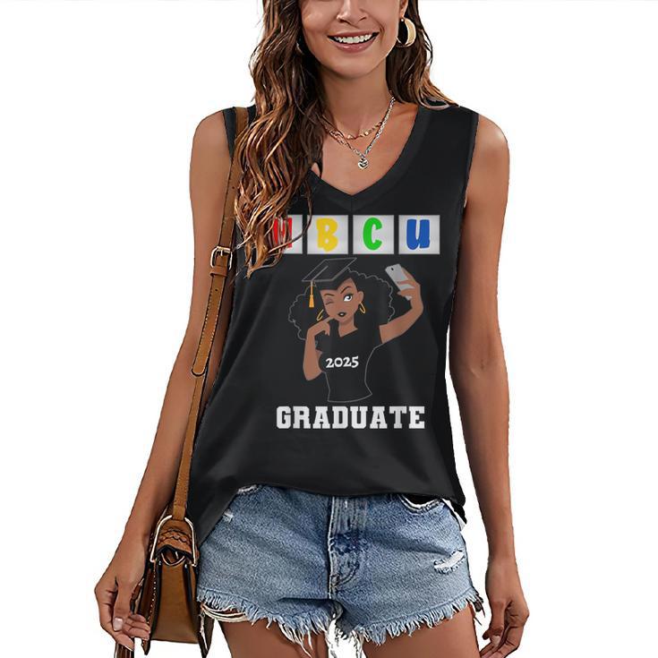 Women HBCU Grad 2025 College Graduation Apparel Women's V-Neck Tank Top