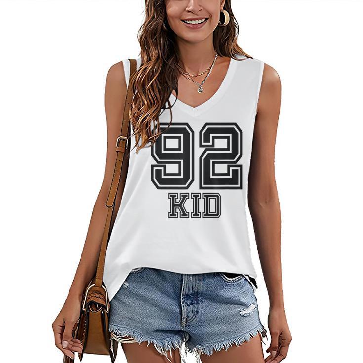 '92 Kid Perfect Vintage Retro Nostalgia Gear For Year 1992 Women's V-Neck Tank Top