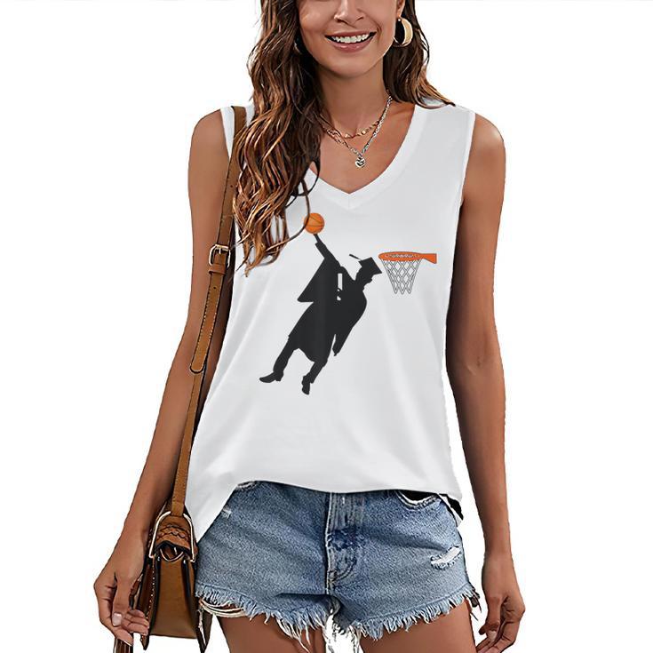 Basketball Slam Dunk Elementary Graduation 2025 6th Grade Women's V-Neck Tank Top
