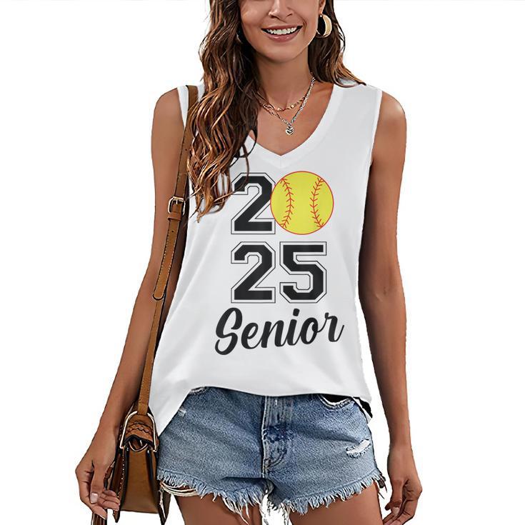 Class Of 2025 Softball Senior Graduation Graduate Women Women's V-Neck Tank Top