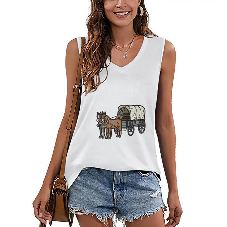 Funny Please Be Patient With Me I'm From The 1900s Premium Women's V-Neck Tank Top