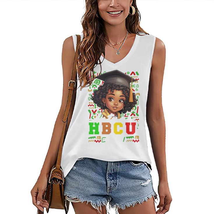 Future HBCU Grad Girl Kids Graduation HBCU College Women's V-Neck Tank Top