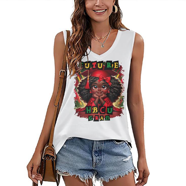 Future HBCU Grad History Girl Graduation HBCU Women's V-Neck Tank Top