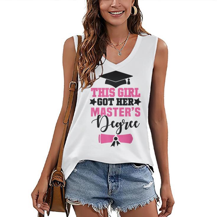 This Girl Got Her Masters Degree Graduation Mastered It 2024 Women's V-Neck Tank Top