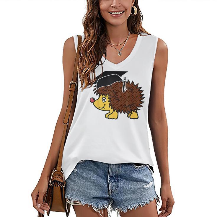 Graduation Hedgehog 2017 Graduate Graduation T-Shirt Women's V-Neck Tank Top