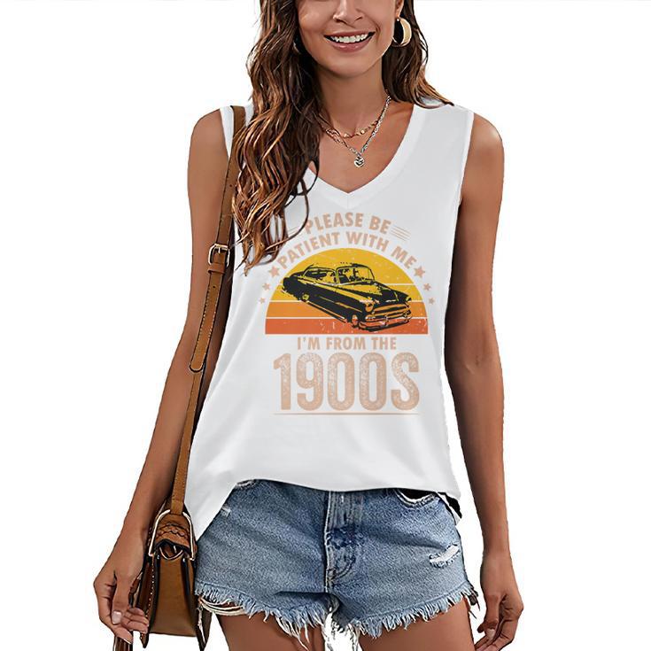 Humorous Saying Please Be Patient With Me I'm From The 1900s Premium Women's V-Neck Tank Top