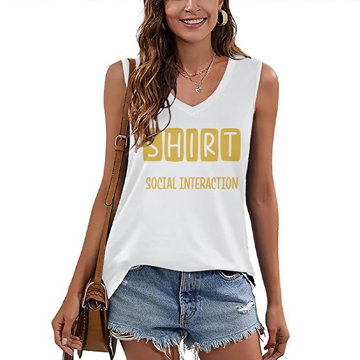 Introvert Quote Motivational For Men Women Kids Women's V-Neck Tank Top