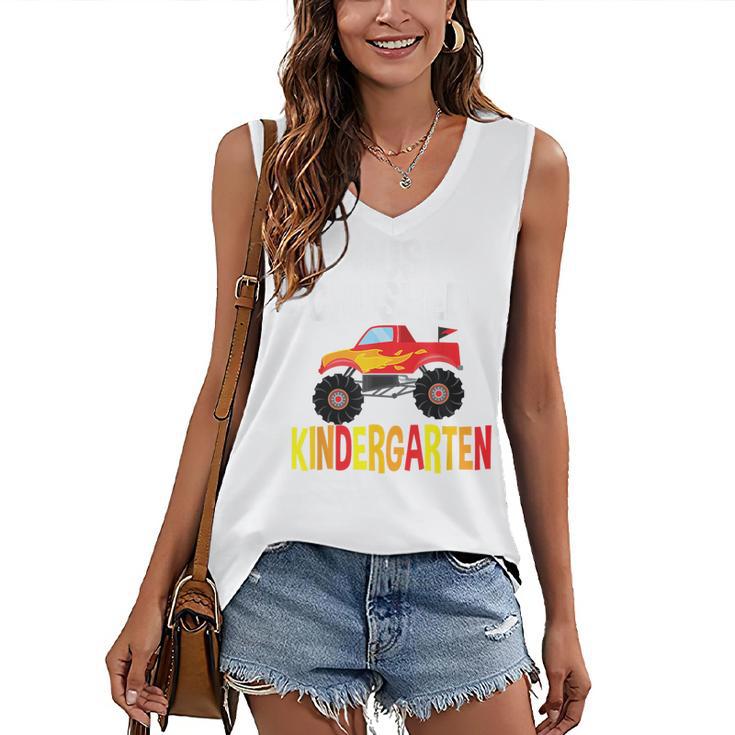 I Just Crushed Kindergarten Monster Graduation Shirt Women's V-Neck Tank Top