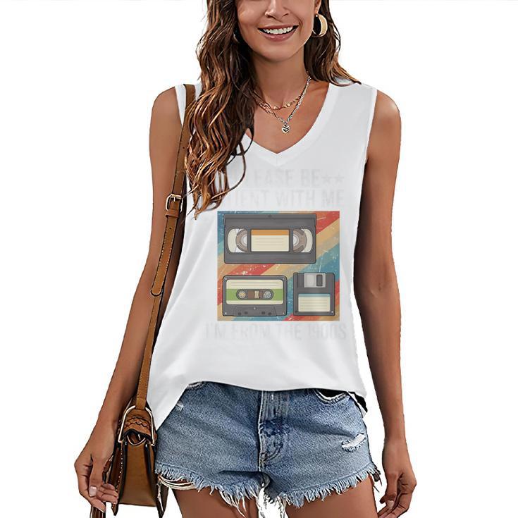 Be Patient With Me I'm From The 1900s Premium Women's V-Neck Tank Top
