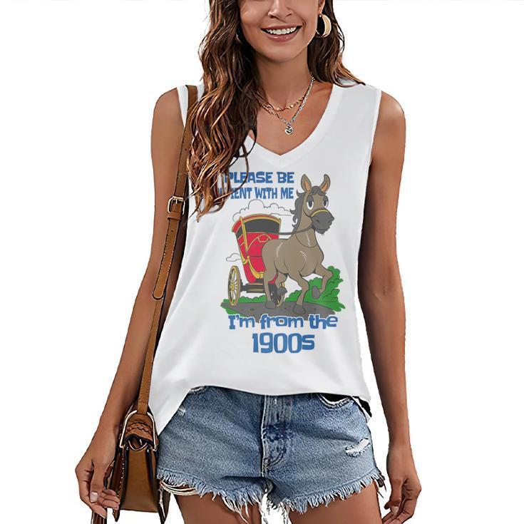 Patient With Me I'm From The 1900s Premium Women's V-Neck Tank Top