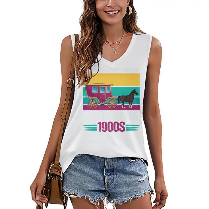 Please Be Patient With Me I'm From The 1900s Cool Dad Premium Women's V-Neck Tank Top