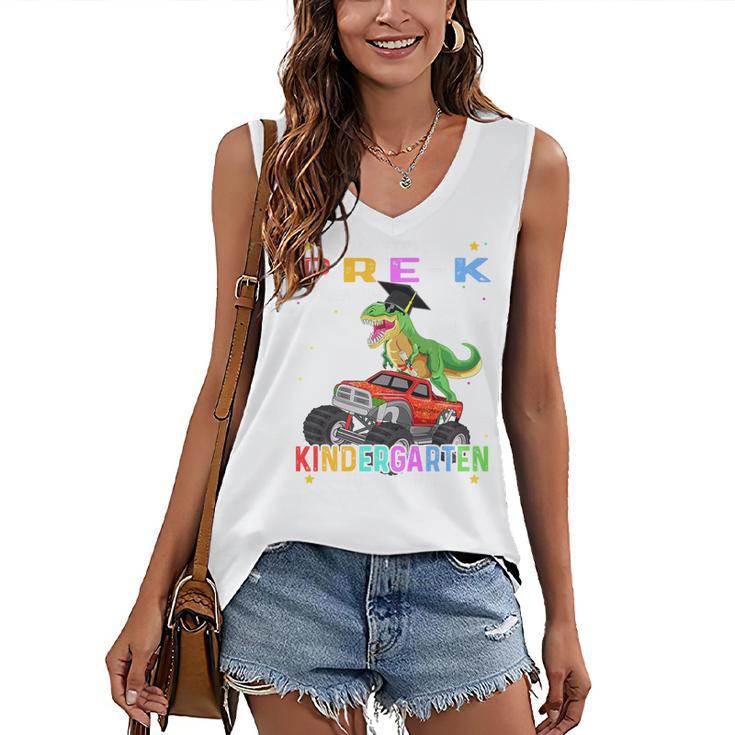 Pre k Graduation 2025 Pre-k Kindergarten Graduate Dinosaur Premium Tri-Blend Women's V-Neck Tank Top