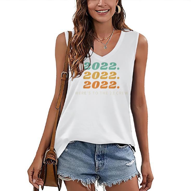 Senior 2022 Shirt Class Of 2022 Retro Graduation Grad Women's V-Neck Tank Top
