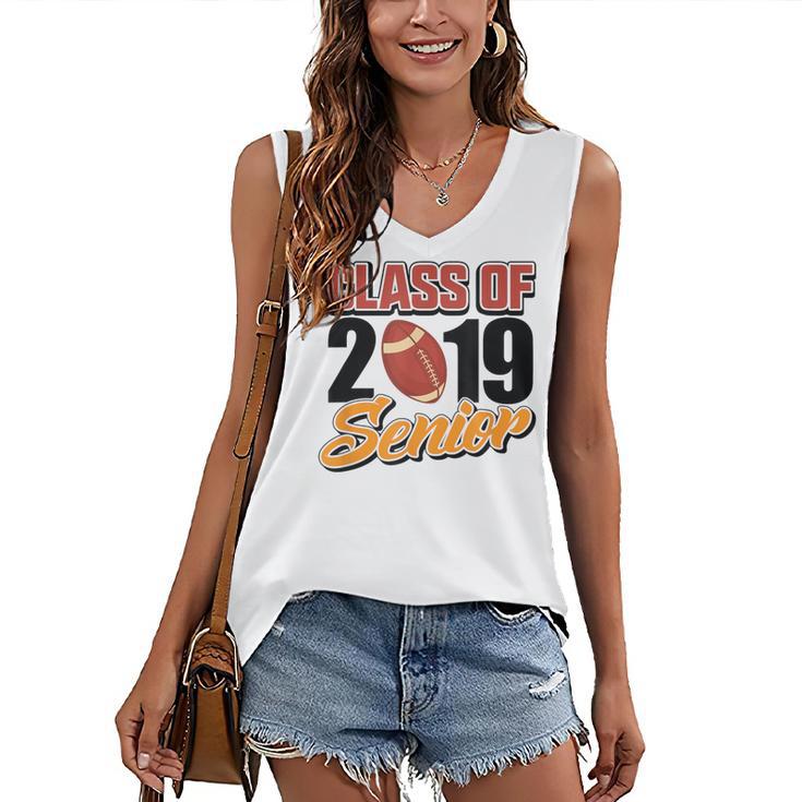 Senior Class Of 2019 Tshirt Graduation Students Football Women's V-Neck Tank Top