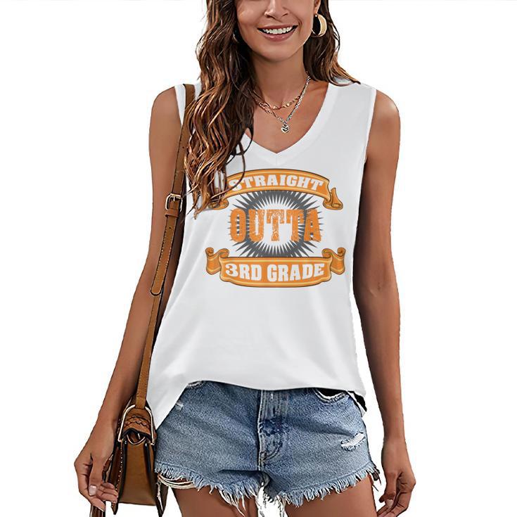 Straight Outta 3rd Grade T Shirt Third Graduation Boys Girls Women's V-Neck Tank Top