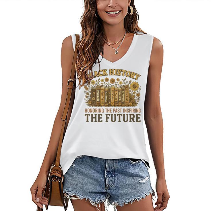 History Honoring Past Inspiring The Future Book Women's V-Neck Tank Top