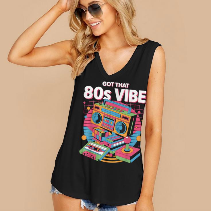 1980s 80s Reunion Nostalgia Memories Music School Grew Up Women's V-Neck Tank Top 1980s 80s Reunion Nostalgia Memories Music School Grew Up Women's V-Neck Tank Top