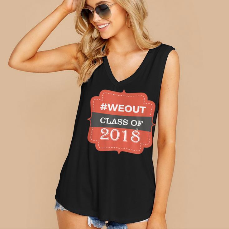 We Out 2018 Graduation Shirts Women's V-Neck Tank Top