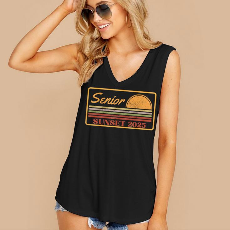 2025 Graduation Highschool Senior Sunset Women's V-Neck Tank Top