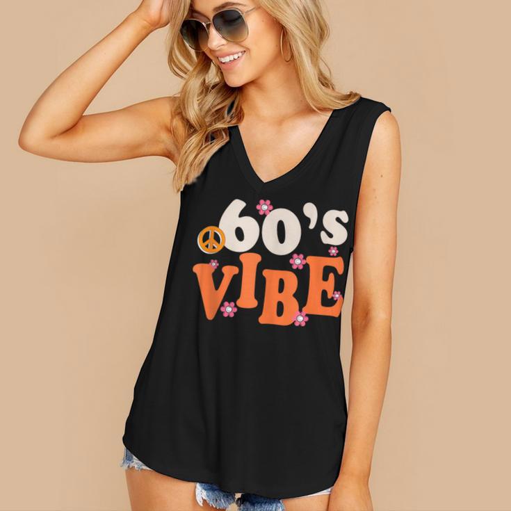 60's Vibe Retro Nostalgia Classic Mixtape Era 1960s Party Women's V-Neck Tank Top 60's Vibe Retro Nostalgia Classic Mixtape Era 1960s Party Women's V-Neck Tank Top