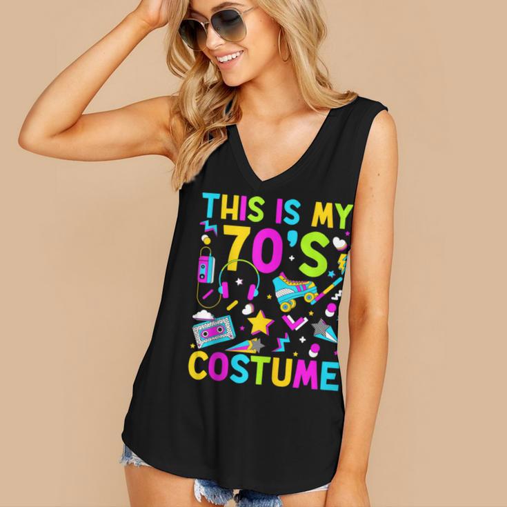 This Is My 70's Costume Nostalgia Mixtape Era 1970s Party Women's V-Neck Tank Top
