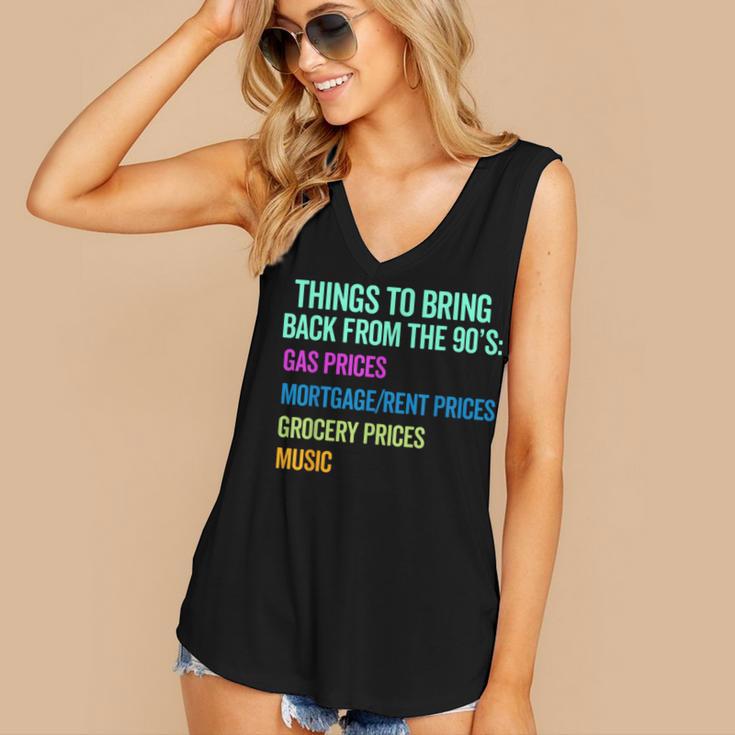 90's Lover Nineties 1990's Born Nostalgia Politics Women's V-Neck Tank Top 90's Lover Nineties 1990's Born Nostalgia Politics Women's V-Neck Tank Top