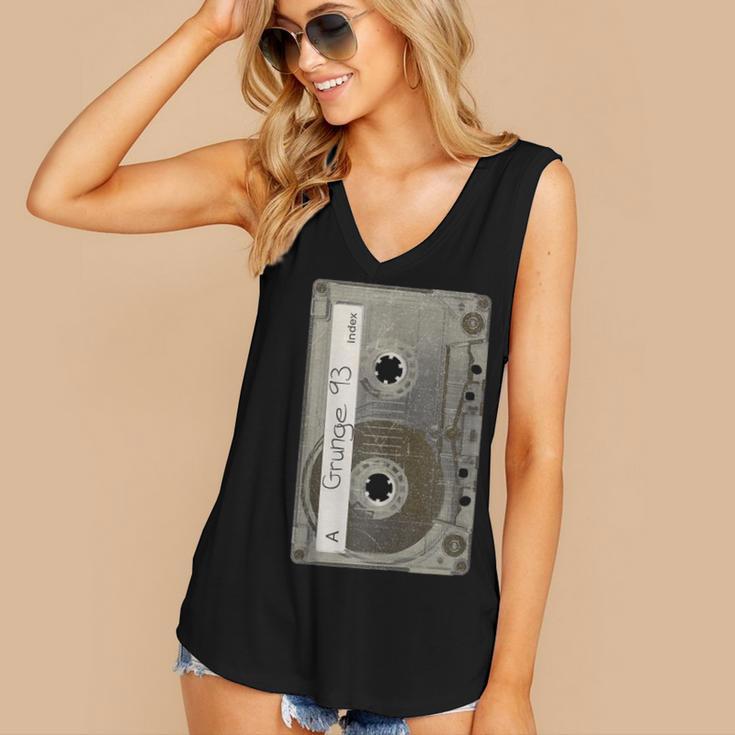 90s MUSIC NOSTALGIA GRAPHIC Women's V-Neck Tank Top 90s MUSIC NOSTALGIA GRAPHIC Women's V-Neck Tank Top