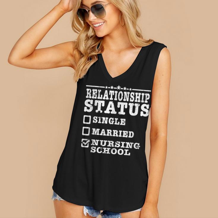 Anti Valentines Day Nursing School Nurse Graduation Shirt Women's V-Neck Tank Top