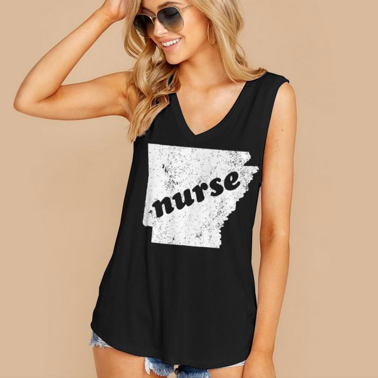 Arkansas Nursing Nurse Graduation Women's V-Neck Tank Top