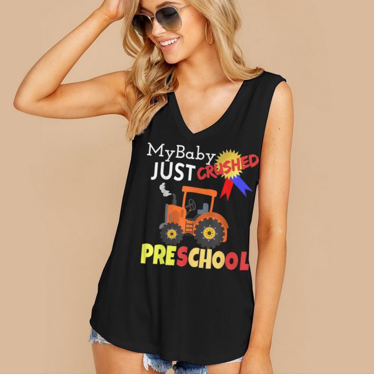 My Baby Just Crushed Preschool Graduation Women's V-Neck Tank Top