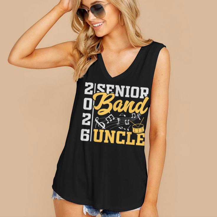 Band Senior Uncle Class Of 2026 Graduation Graduate Women's V-Neck Tank Top