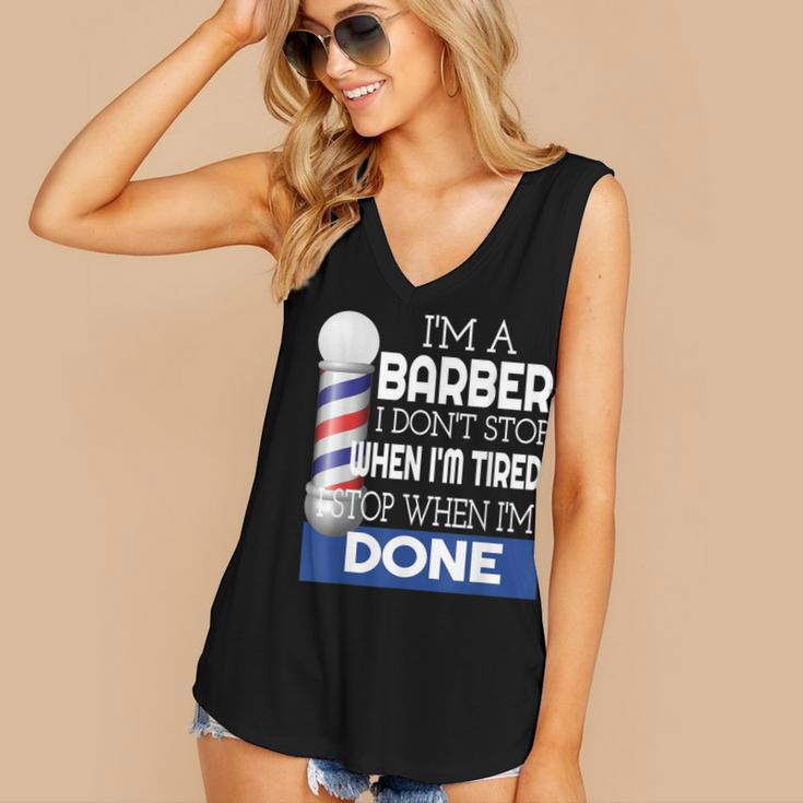 Barber Stylist Barber College Graduation Women's V-Neck Tank Top