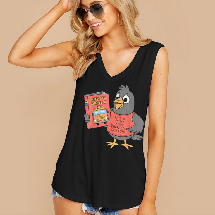 This Is My Book Character Costume- Pigeon Kids Reading Women's V-Neck Tank Top This Is My Book Character Costume- Pigeon Kids Reading Women's V-Neck Tank Top