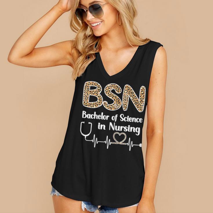 BSN Bachelor Of Science In Nursing Student Graduation Women's V-Neck Tank Top