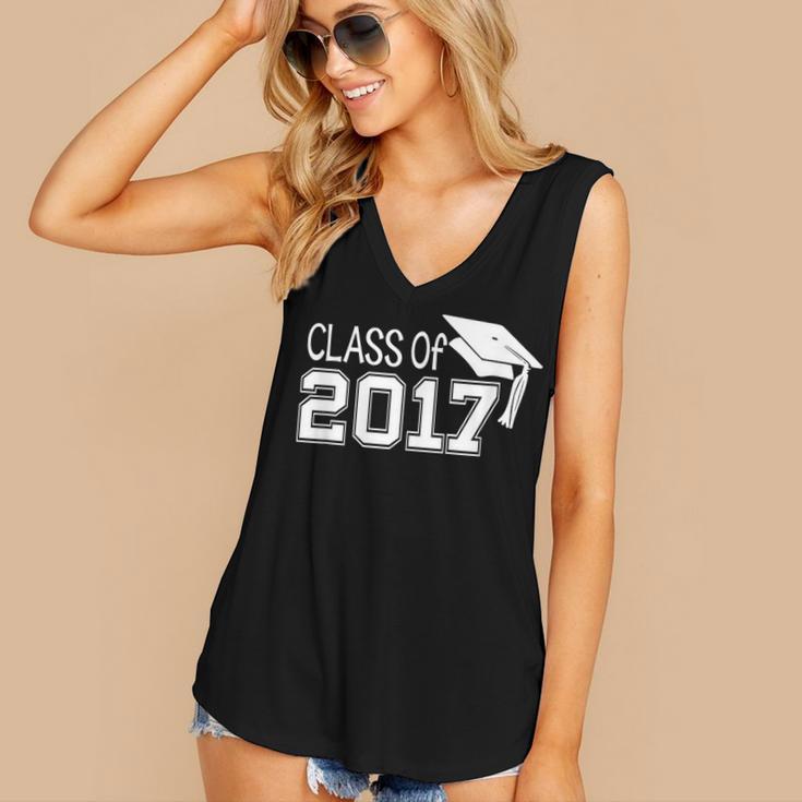 Class Of 2017 Cute Graduation T-Shirt Women's V-Neck Tank Top