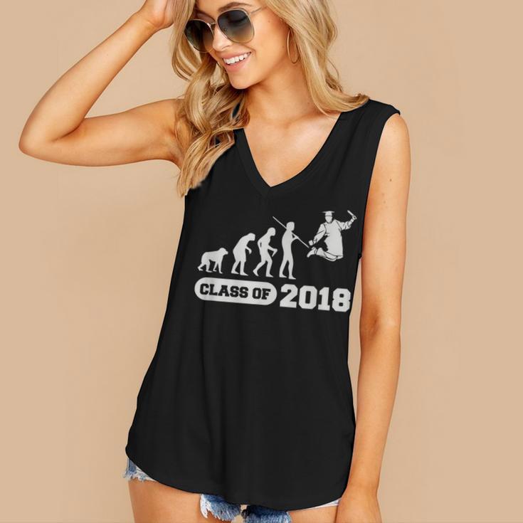 Class Of 2018 Graduation Evolution Women's V-Neck Tank Top